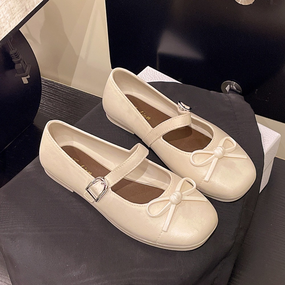 Mule Slip On - Sandalias Dulces con Lazo de Perlas