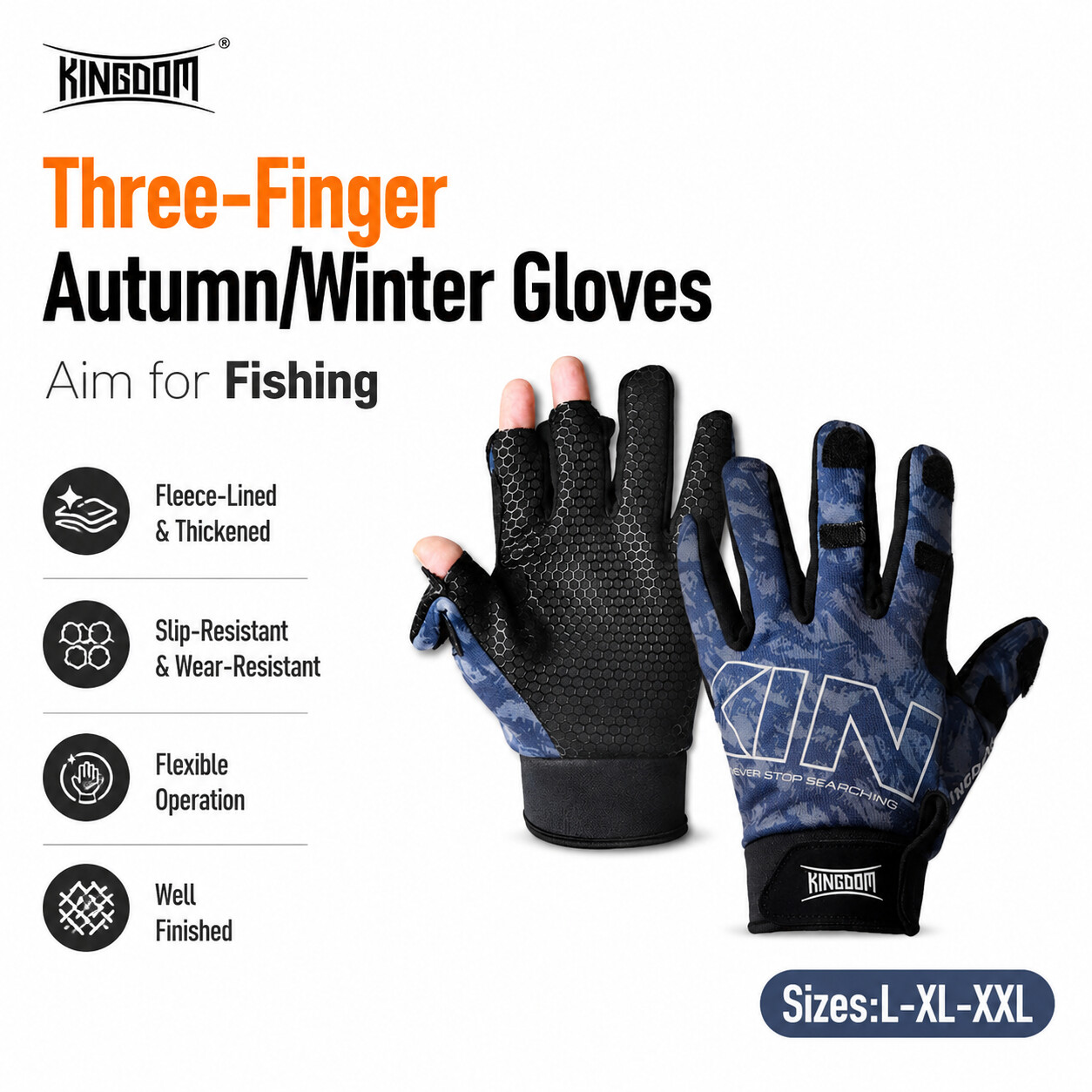 Women Shoes Xxl - Kingdom-guantes de pesca cálidos para hombre