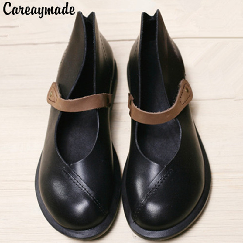 Women'S Shoes Quality - Careaymade-zapatos de moto de cuero genuino