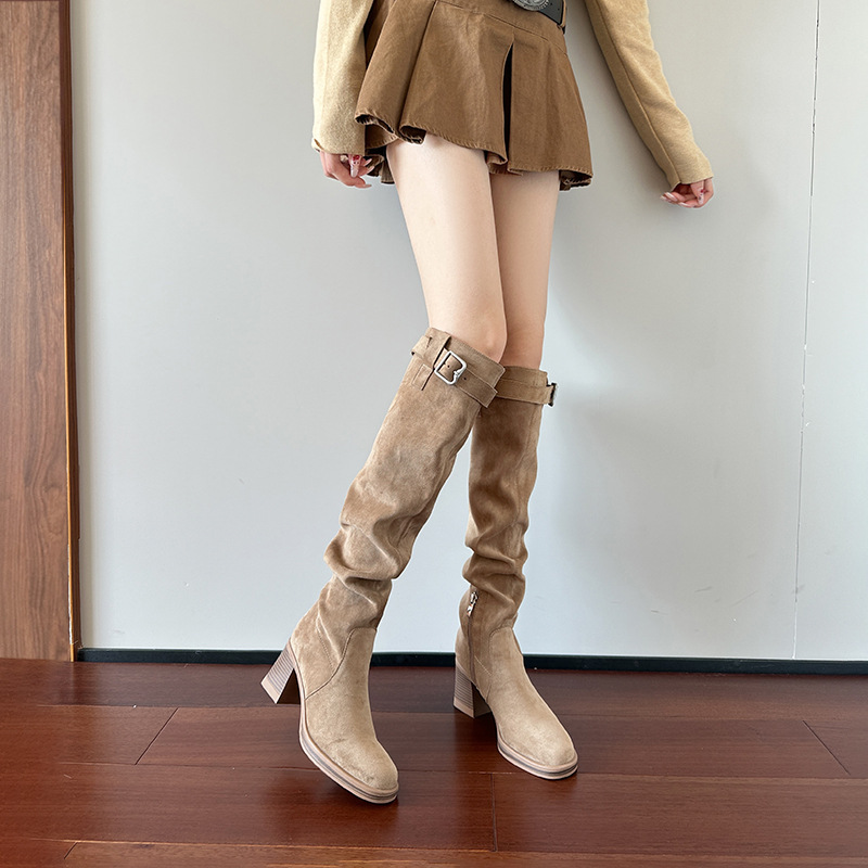Sock Boot Women - Botas hasta la rodilla de tacón