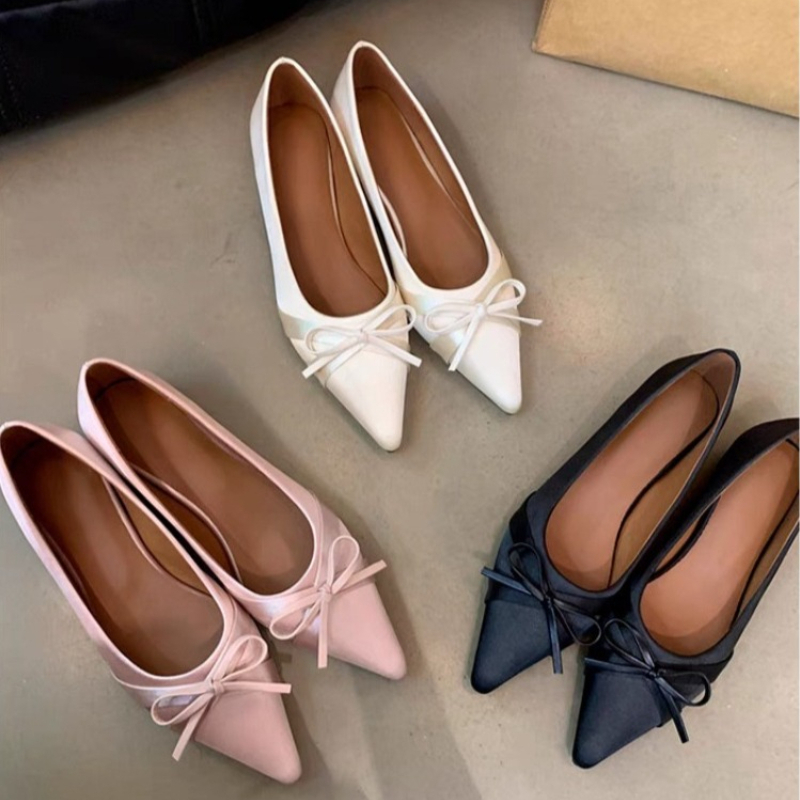 Mule Slip On - Sandalias Planas Casuales de Chifón con