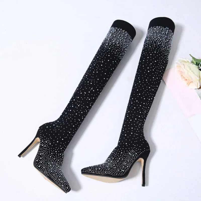Botas por encima de la rodilla - Sock Boot Women reseña y precio