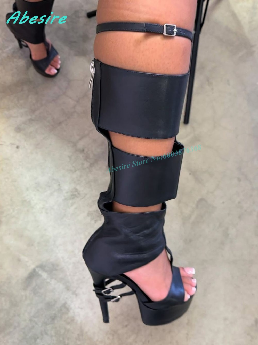 Botas de sandalia altas hasta  - Knee High Boots Women reseña y precio