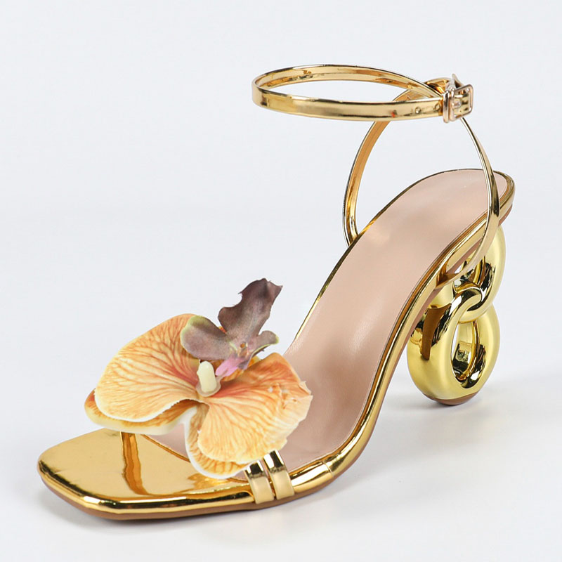 Aneikeh, sandalias doradas con - Women'S Shoes Quality reseña y precio