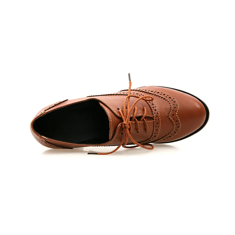 Zapatos Oxford británicos para - Oxford Lace Up Women reseña y precio