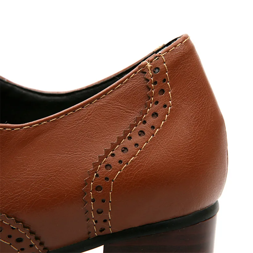 Zapatos Oxford británicos para - Oxford Lace Up Women reseña y precio