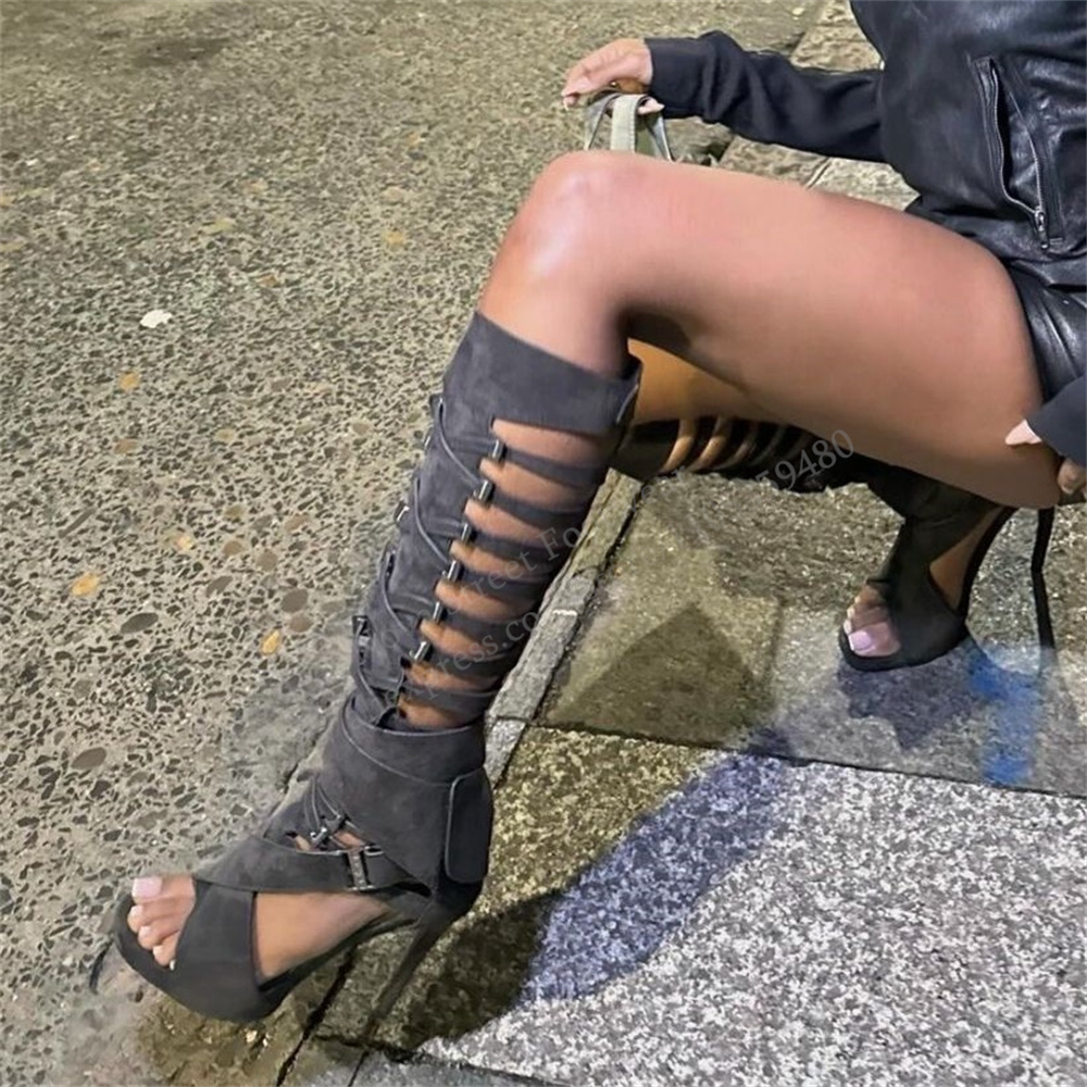 Botas altas de gladiador con h - Knee High Boots Women reseña y precio