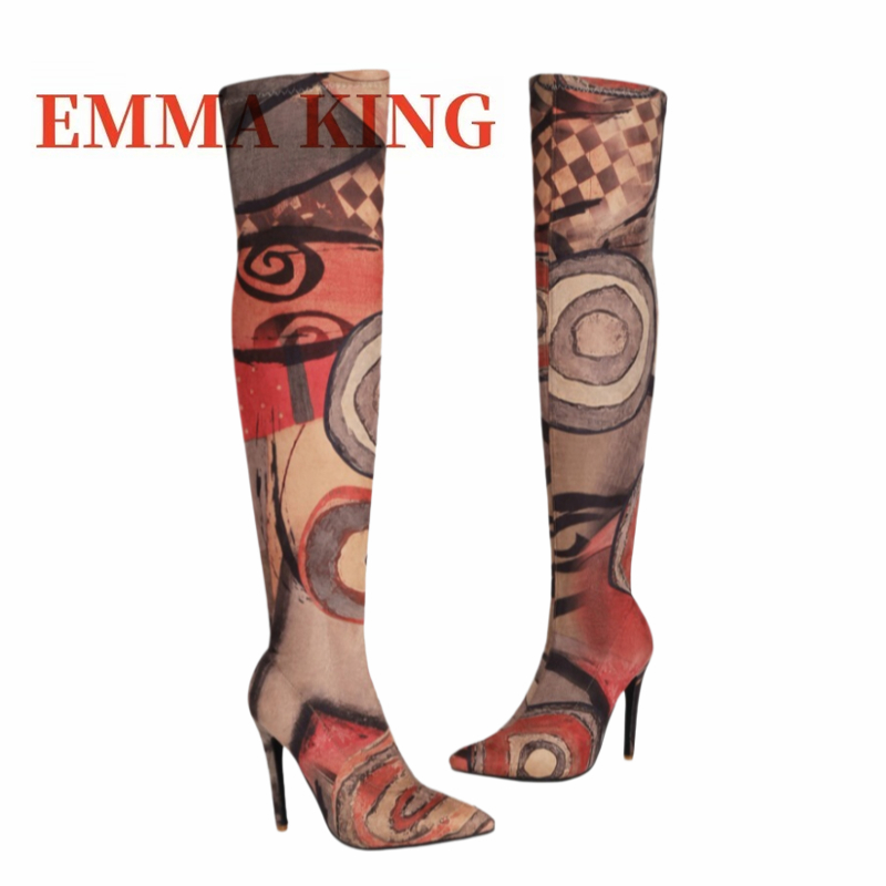 Botas altas hasta el muslo con - Sock Boot Women reseña y precio