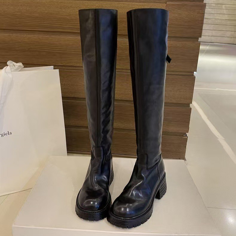 Botas de tacón alto y grueso p - Sock Boot Women reseña y precio