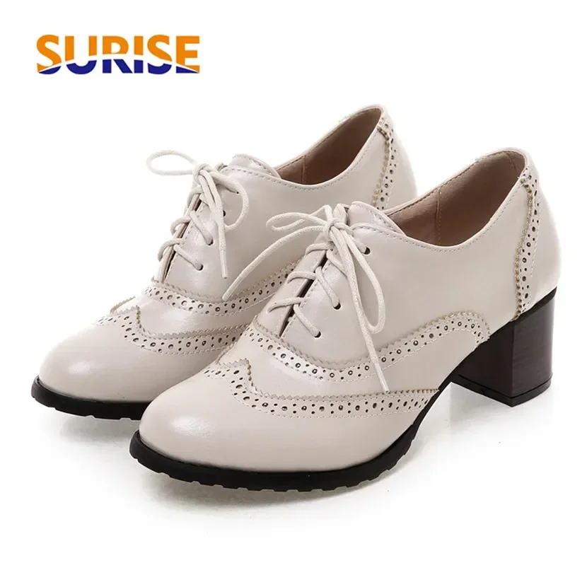 Oxfords británicos para mujer, - Oxford Lace Up Women reseña y precio
