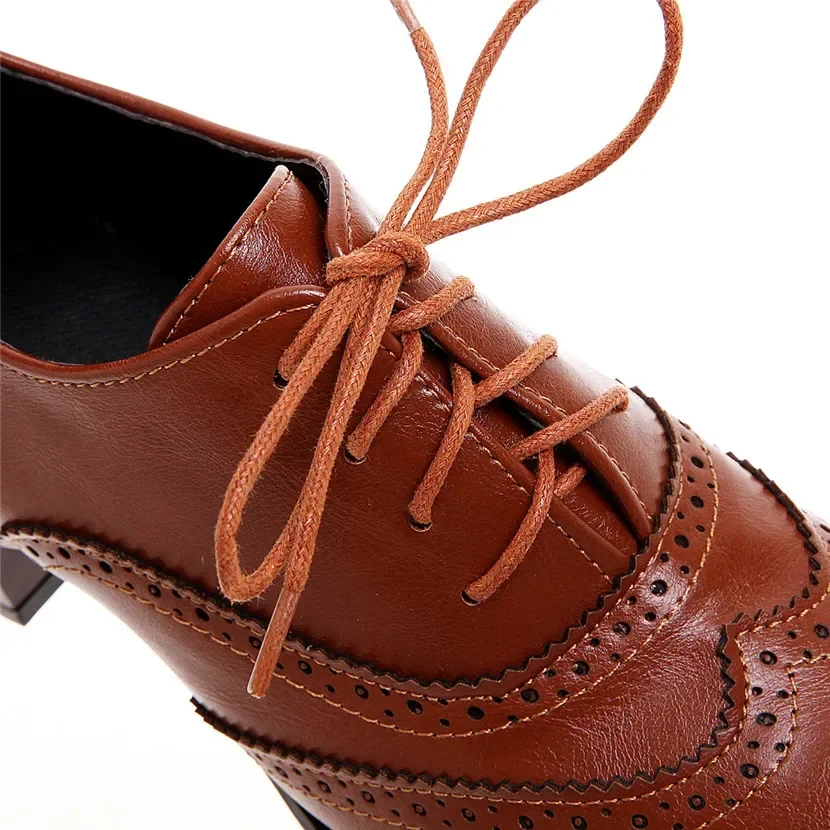 Oxfords británicos para mujer, - Oxford Lace Up Women reseña y precio