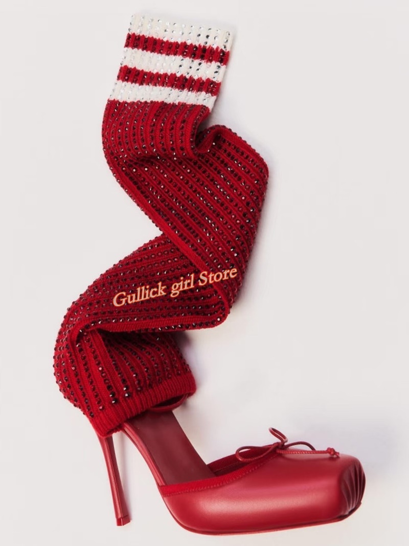 Botas de Mujer de Punto Rojas  - Sock Boot Women reseña y precio