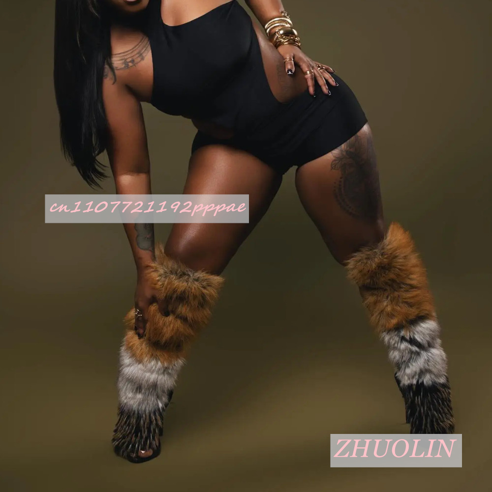 Sandalias de tacón alto retro  - Knee High Boots Women reseña y precio
